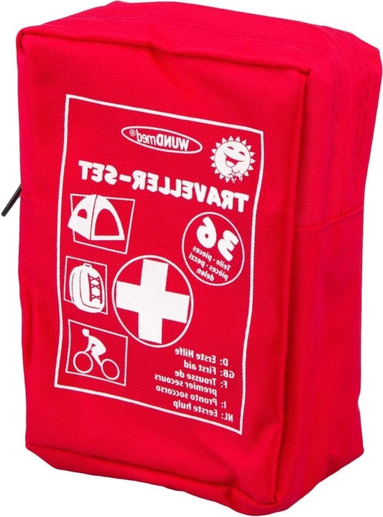 Kit di pronto soccorso da 36 pezzi in valigetta pratica con cerniera