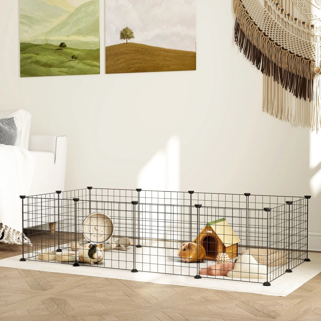 Recinto per Piccoli Animali ¨C zephmum ¨C Nero 106x73x36 cm