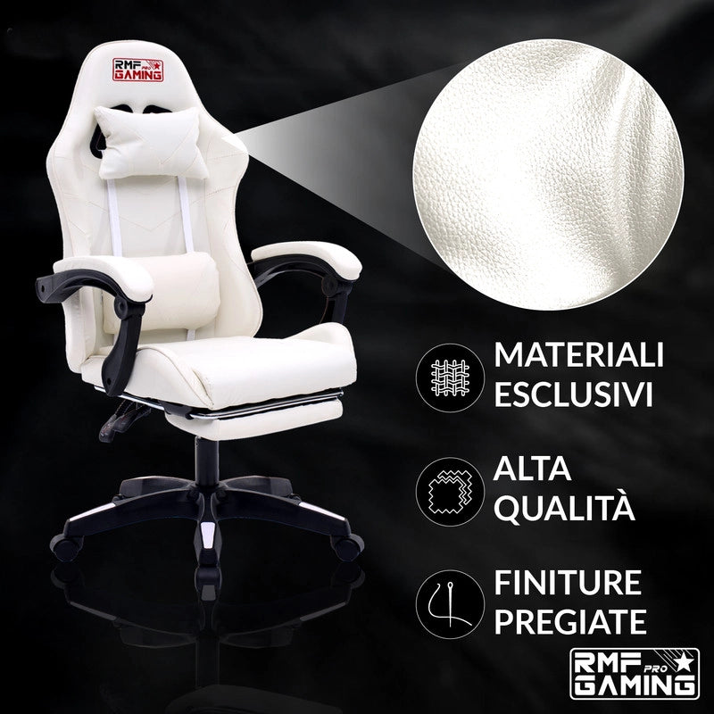 SEDIA DA GAMING COLORE BIANCA
