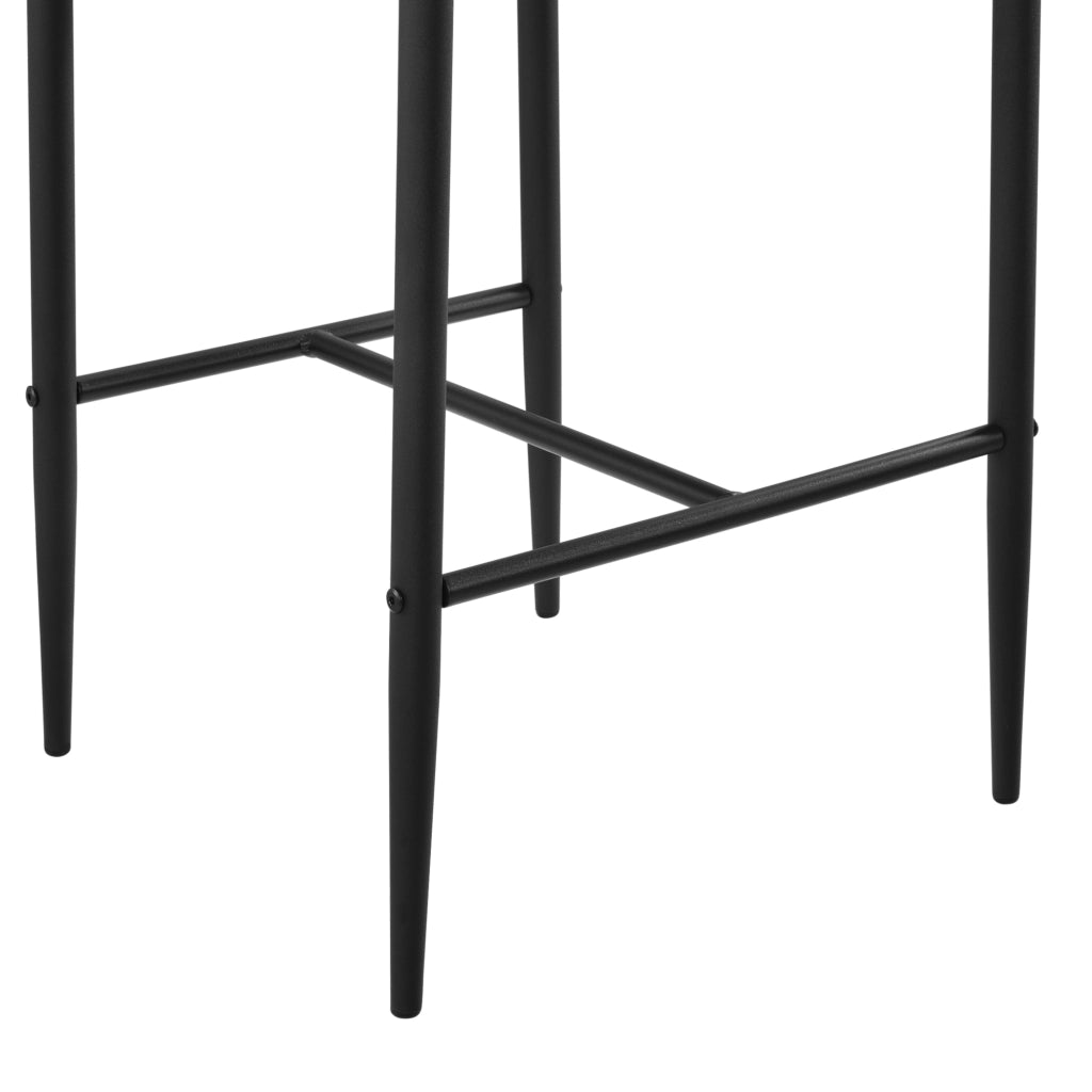 Set Lidköping di 2 Sgabelli da Bar con Schienale - Bianco [en.casa]