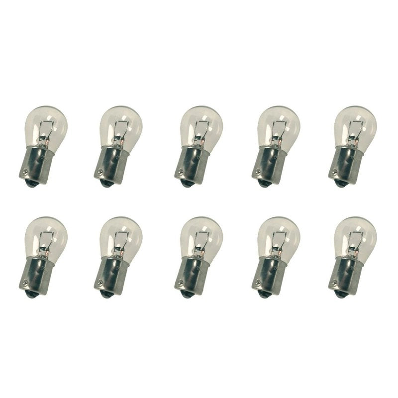 10x Lampade Alogene S25 PY21W 12V BAU15S Trasparenti Piedi Storti Auto