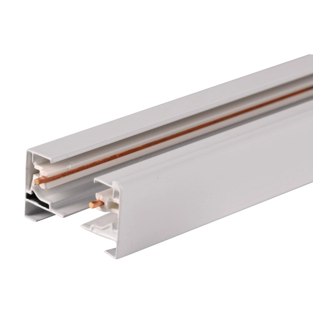 Binario monofase 1m bianco in alluminio Polux 321824