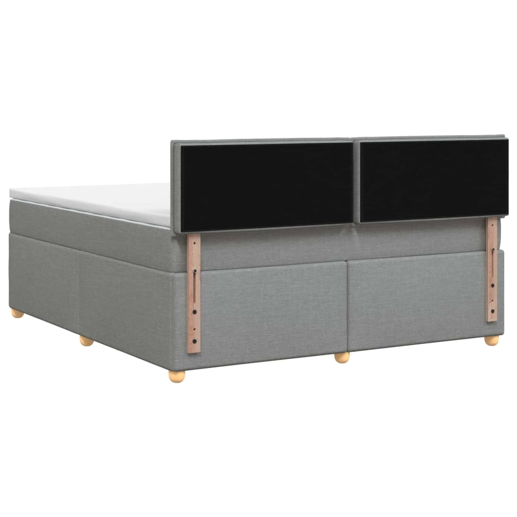 Letto box spring con materasso Grigio Chiaro 160 x 200 cm 3450986