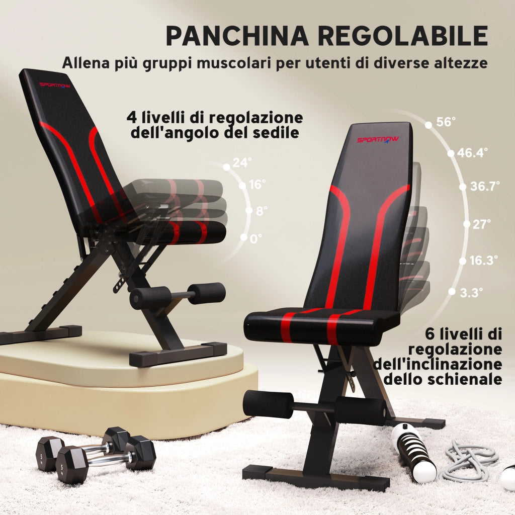 Panca Palestra Pieghevole ¨C zephmum ¨C Nero
