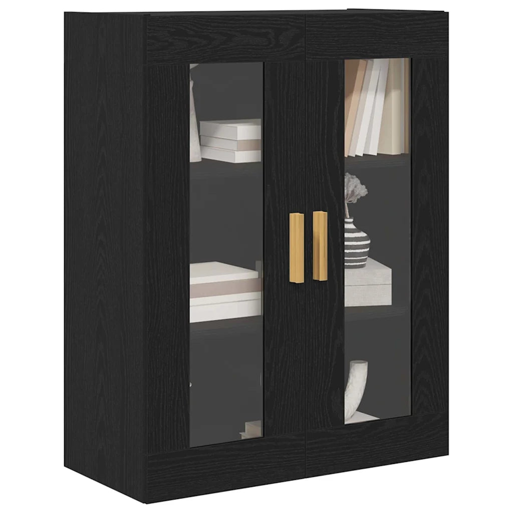Armadietto a muro Rovere Nero 69,5 x 34 x 90 cm 862110
