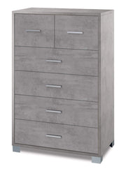 Mobile 4+2 Cassetti 70x112x41 cm Cemento