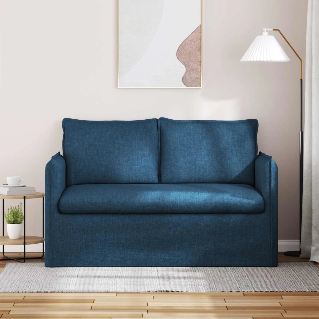 Divano Blu 136 x 82 x 85 cm Tessuto