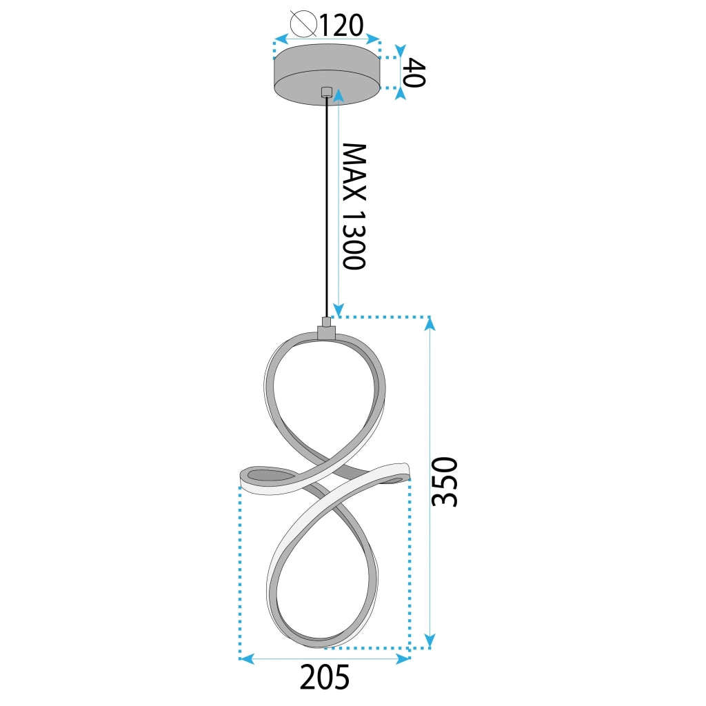 Lampada A Sospensione Led Lhj091-1cp Gold