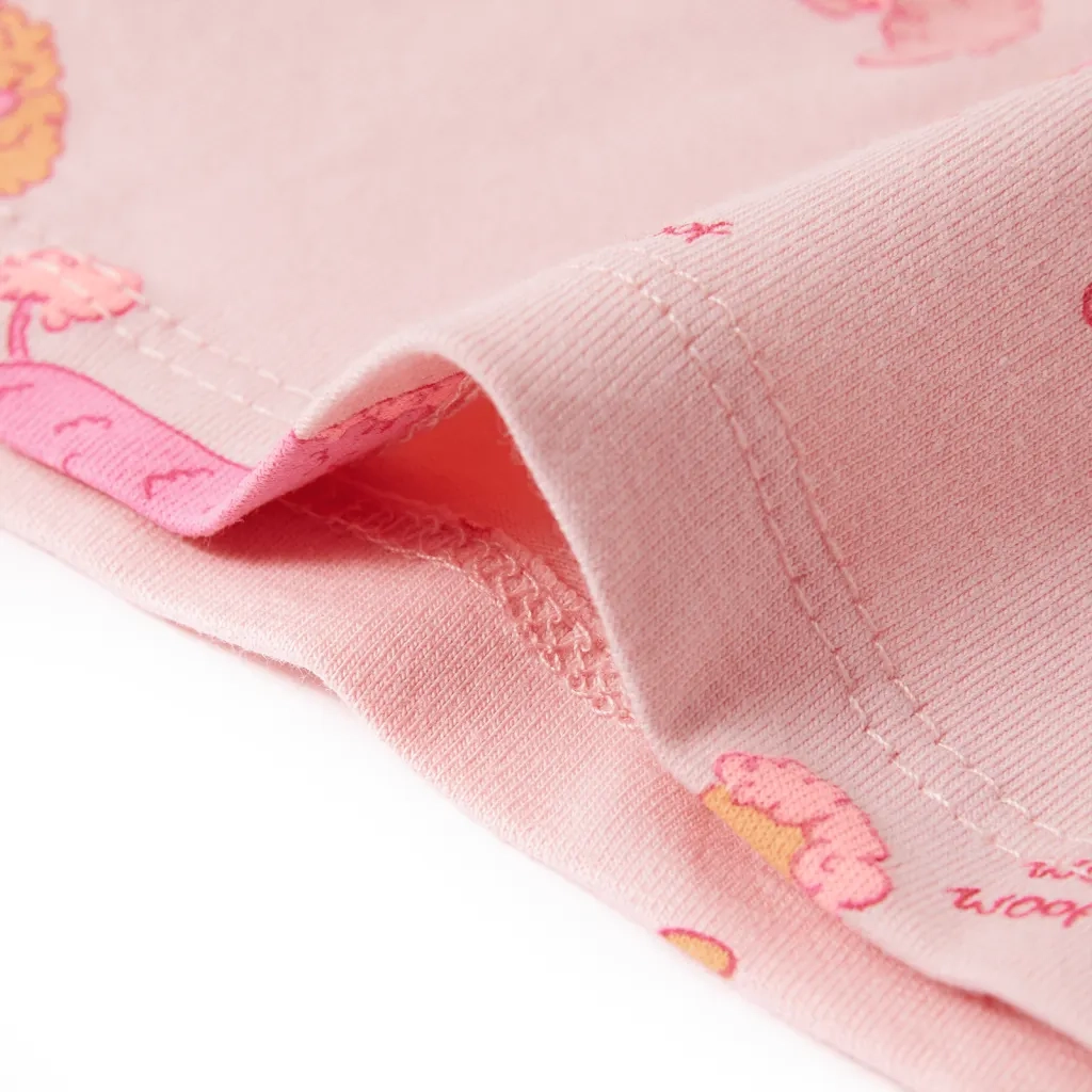 Pigiama da Bambina a Maniche Corte Rosa Chiaro 104 10440