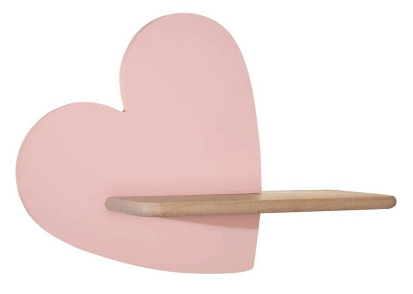 Applique Candellux Heart LED 5W 4000K rosa legno chiaro