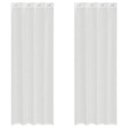 Tende in Voile con Occhielli 2 pz Bianco