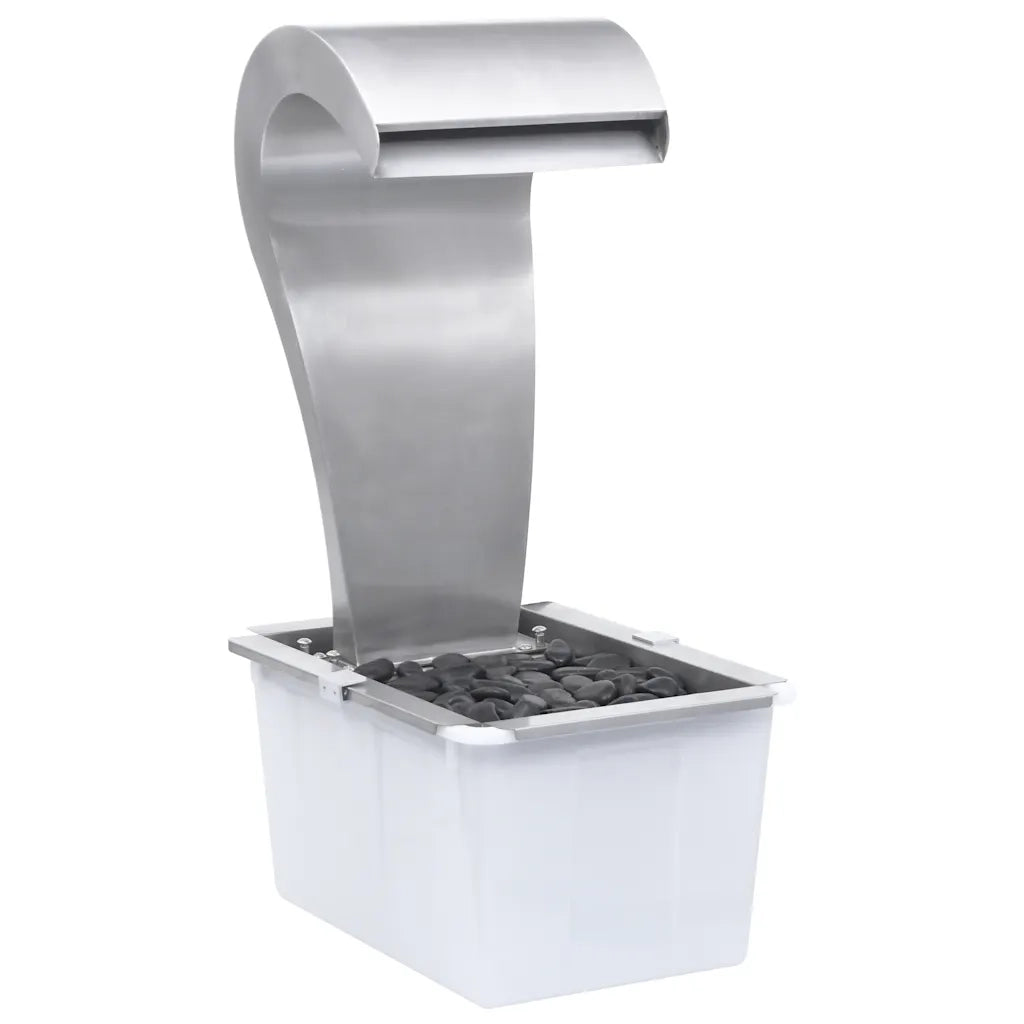 Cascata da Giardino Argento 52,4x34,2x82 cm in Acciaio Inox 48093