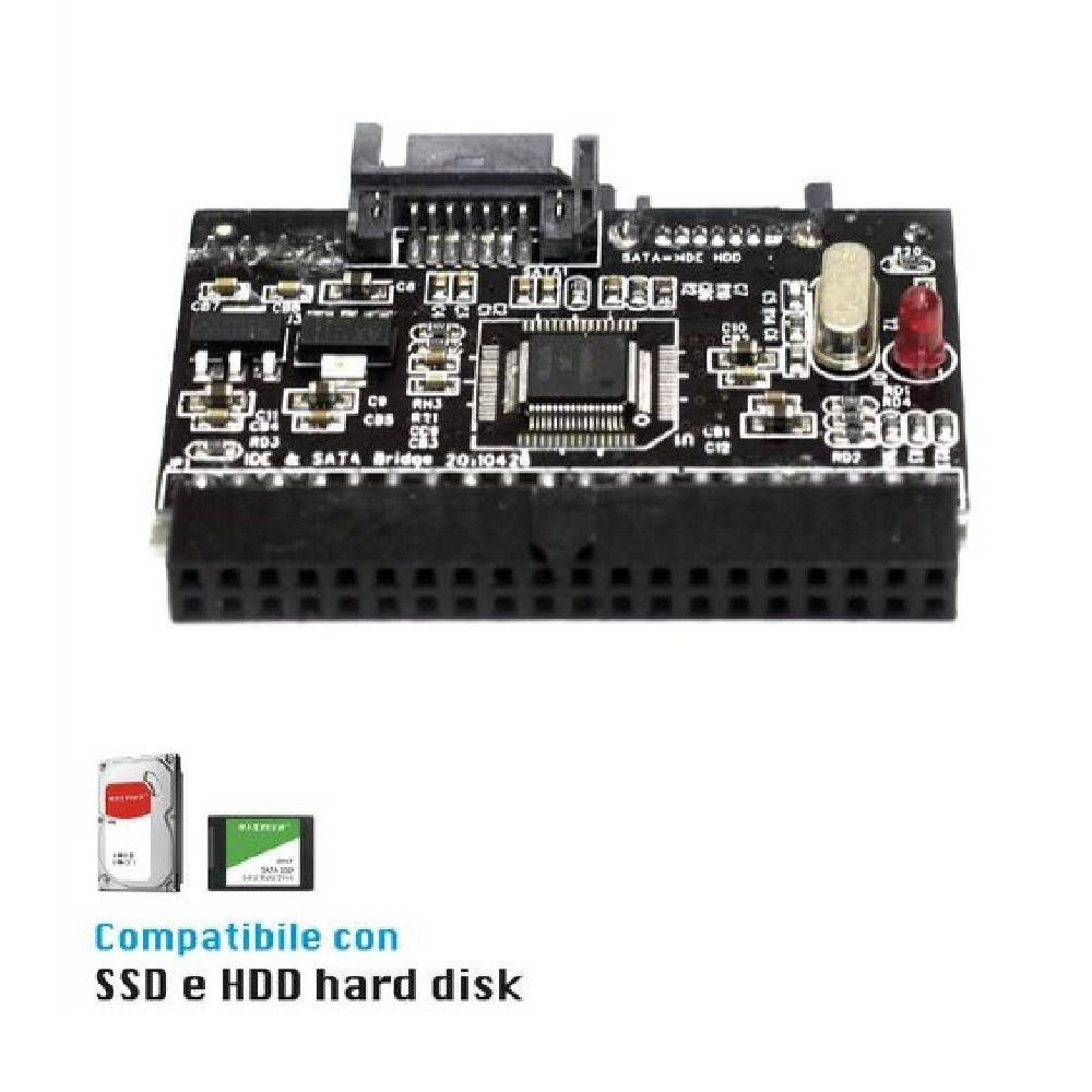 Trade Shop - Adattatore Convertitore Dati Ide Sata Interno Bidirezionale Maxtech Ide-001 -