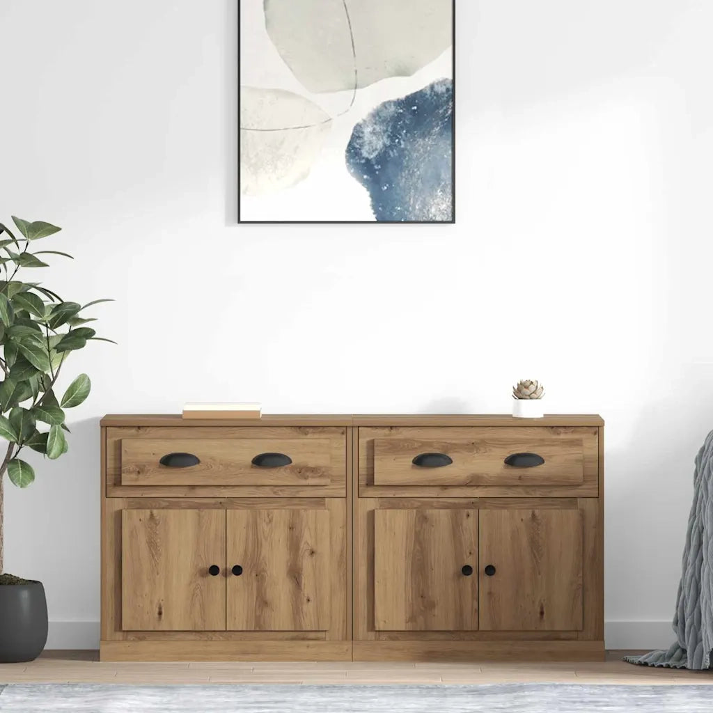Sideboards 2 pcs Rovere artigianale 70 x 35,5 x 67,5 cm 3402660