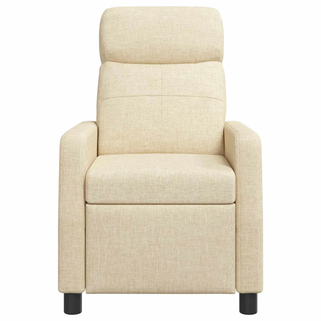 Poltrona Massaggiante Crema Tessuto 42035064