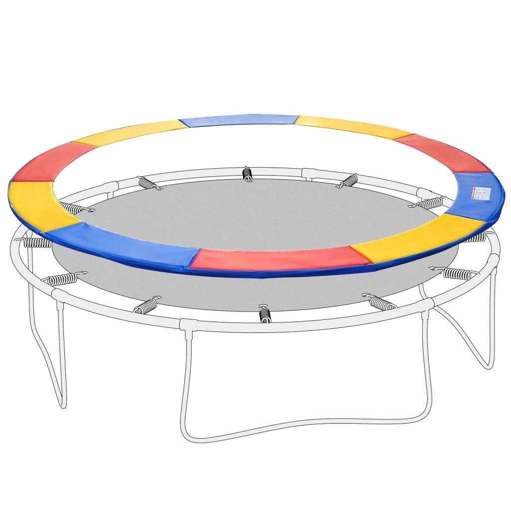 Copertura per Trampolino con Rete Sicurezza e Scala ¨C zephmum ¨C ? 244cm Multicolore