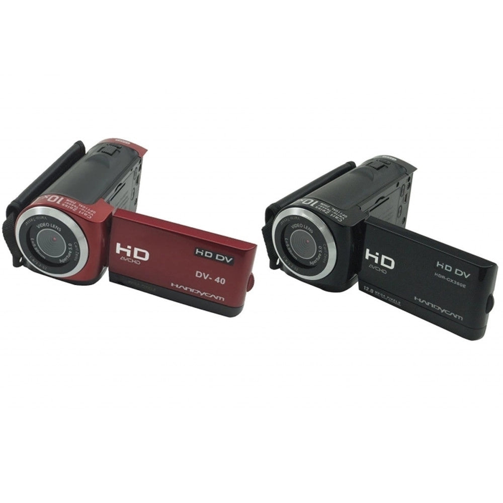 Trade Shop - Videocamera Telecamera D40 Full Hd 720p 12mp Dvr 2.4'' Tft Lcd 10x Zoom Video -