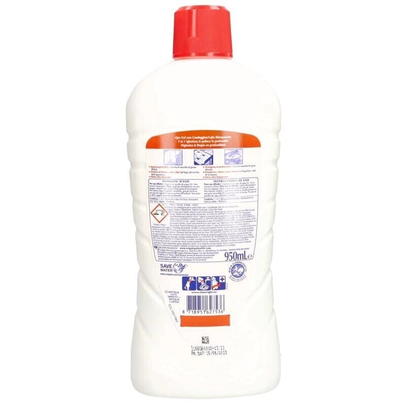 AJAX DETERGENTE PAVIMENTI GEL CANDEGGINA 950 ML AL LIMONE