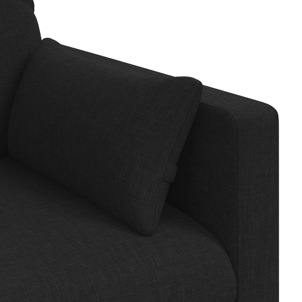 Divano Nero 158 x 78 x 80 cm Tessuto