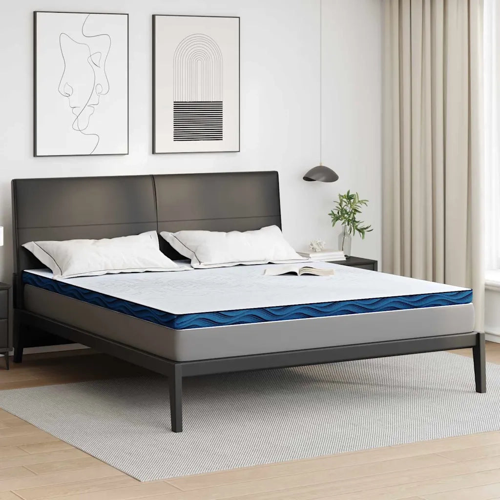 Topper per materasso Bianco 200 x 200 cm Tessuto Jacquard 4106274