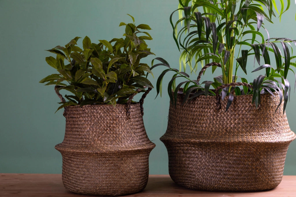 Cesto Giara in Materiale Naturale H 36 cm