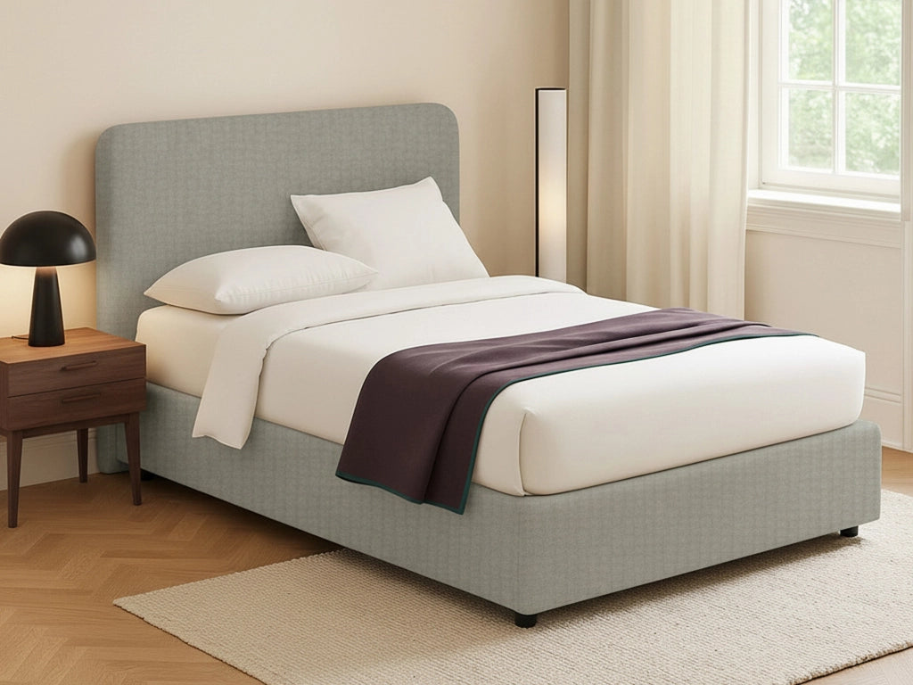 Telford, Letto Piazza e Mezza Sfoderabile Made in Italy, Grigio