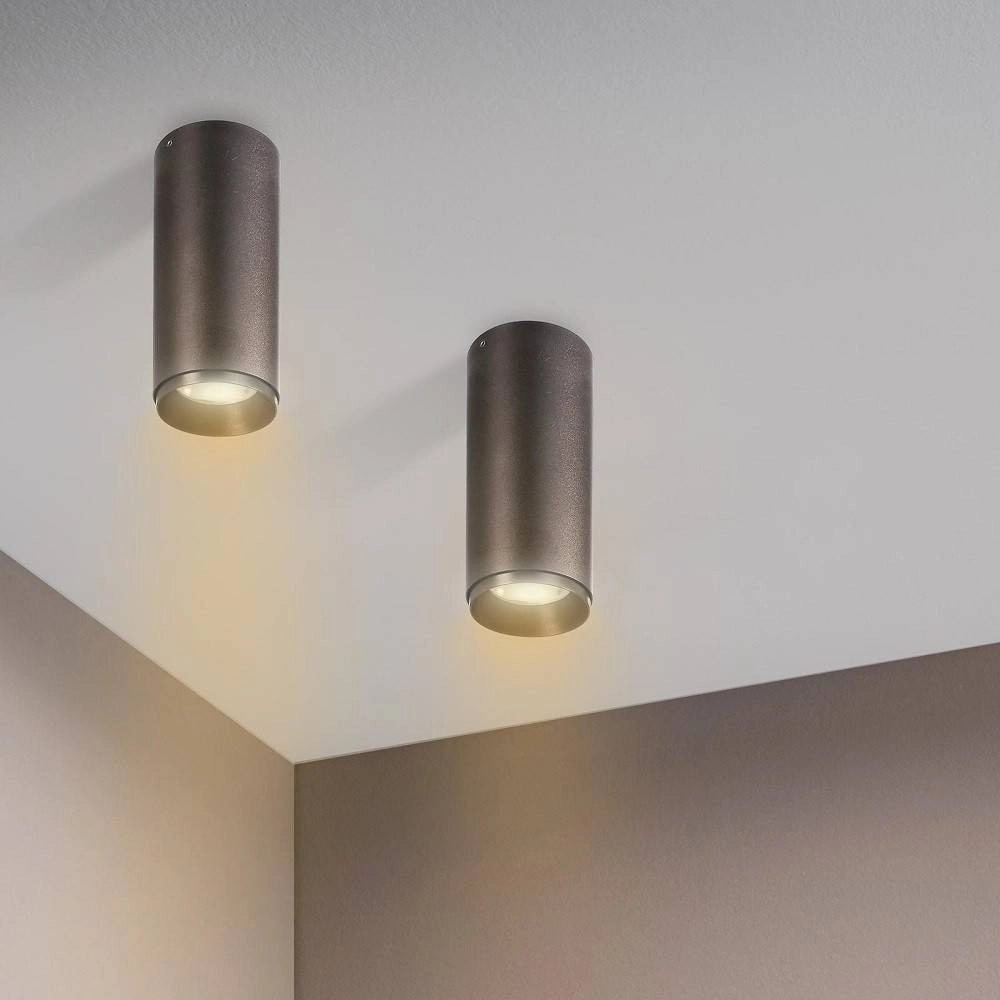 Trade Shop - Faretto Spot Soffitto Plafoniera Cilindro Led Cct 10w 2 In 1 3000k 4000k Moderna -