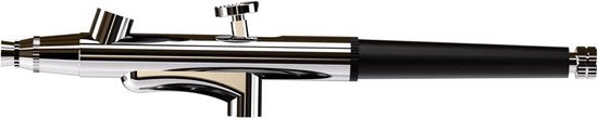 Set di pennello ad aria portatile, accessori di pennello ad aria, set di pennello ad aria con punta 0,3 mm per pittura, modellazione, decorazione di torte, trucco e arte delle unghie (bocca di sparo nera - 0,3 mm)