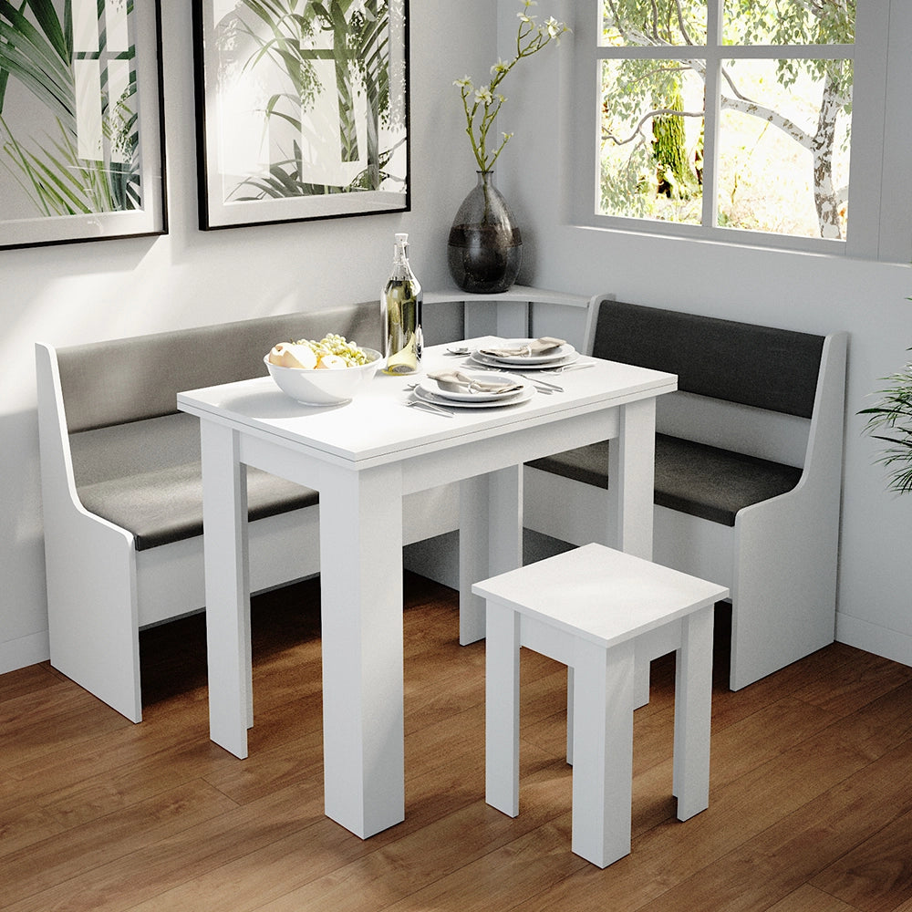 Vicco Panca ad angolo Bianco 41.5 x 106.6 cm
