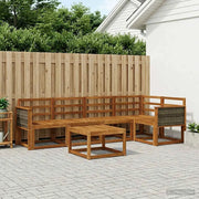 Set di divani da esterno 6 pcs Naturale