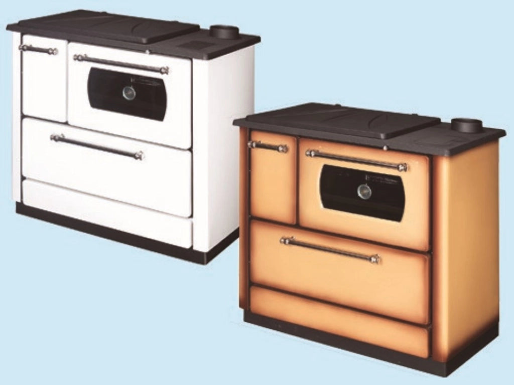 Cucina A Legna Stufa Popular Kw 9 Colore Cappuccino 90X58Xh90 - Fraschetti