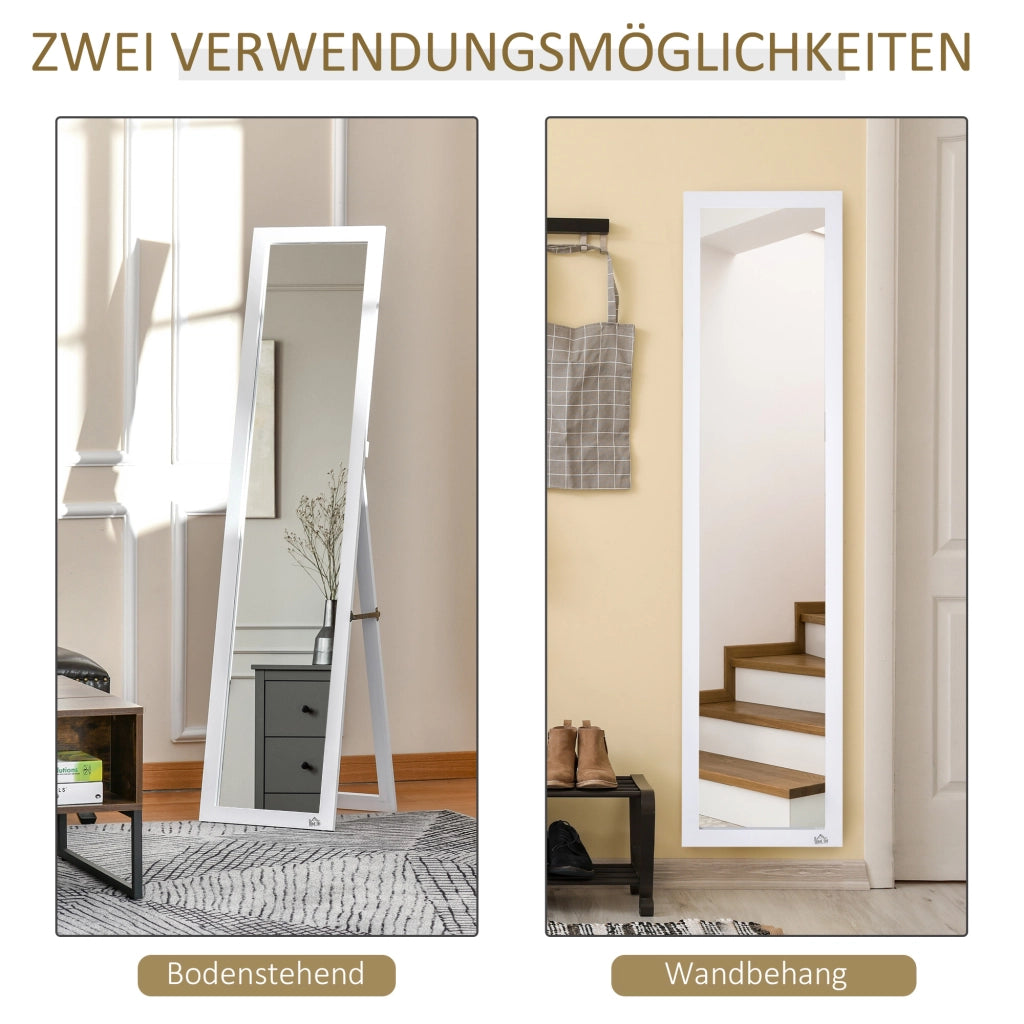 Specchio da Terra con Cornice MDF ¨C Xylo ¨C Bianco 37x37x154cm