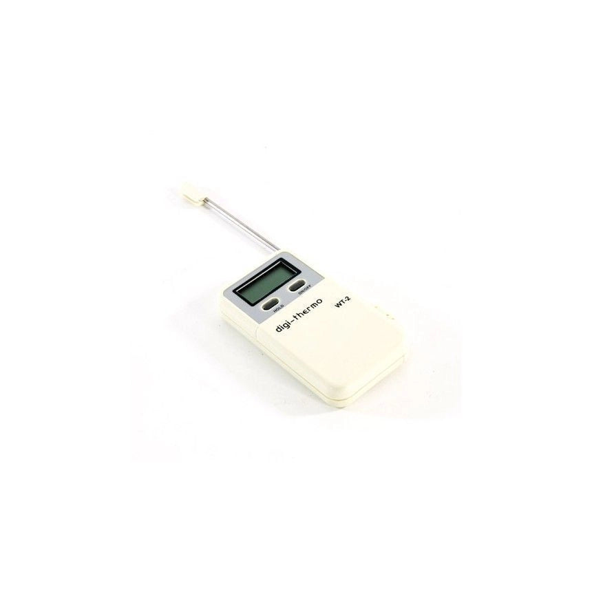 Trix FV-7075 Termometro Alimenti Digitale con Sonda Gamma -50 a +300 °C colore Nero