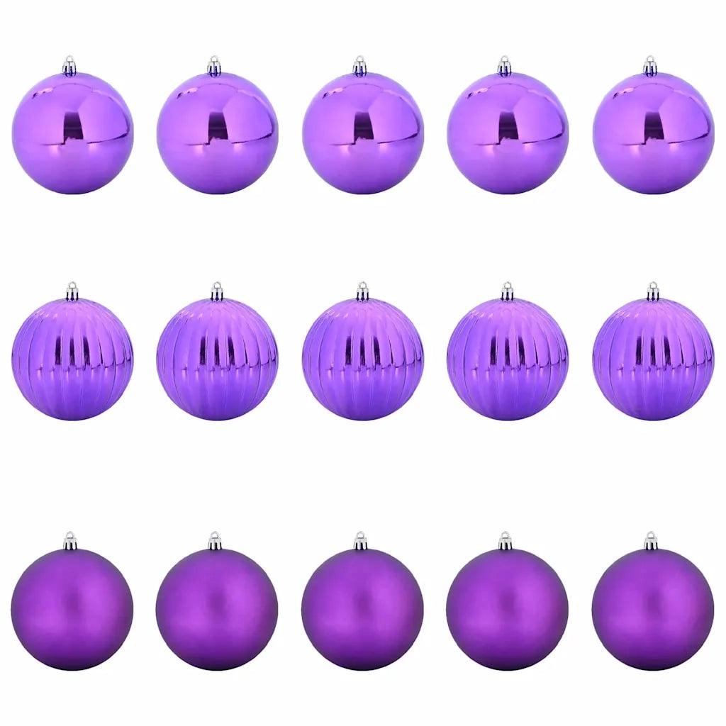 Set di palline di Natale XL 15 pcs Lillà Plastica 42018877