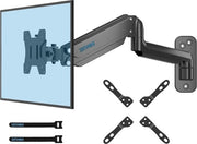 Monitor Standaard per Wall con Schermo Standaard 13-42 Pollici con Kit di Estensione VESA - PC-Monitor TV - 8 kg Gasveer Rotativo Girevole - Altezza Regolabile - MAX VESA 200 x 200 mm