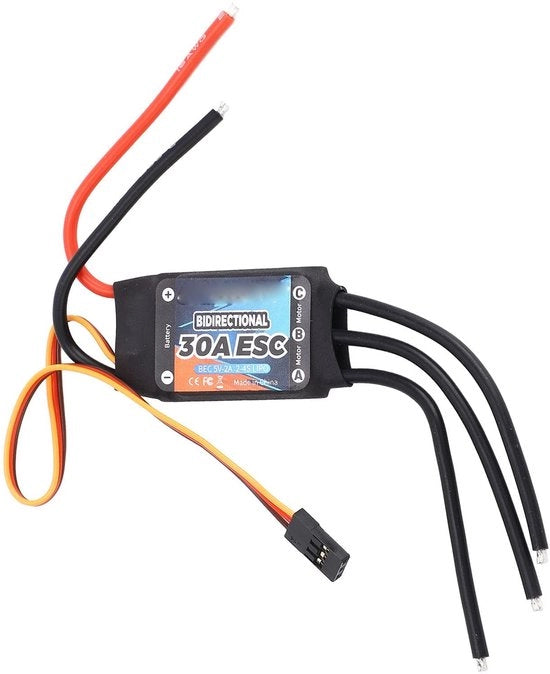 Regolatore di velocità 30A - ESC senza contatto - Peso ridotto 23G - Protezione multipla - Scatola compatta - Progetto facile da usare - Regolatore di velocità elettronico