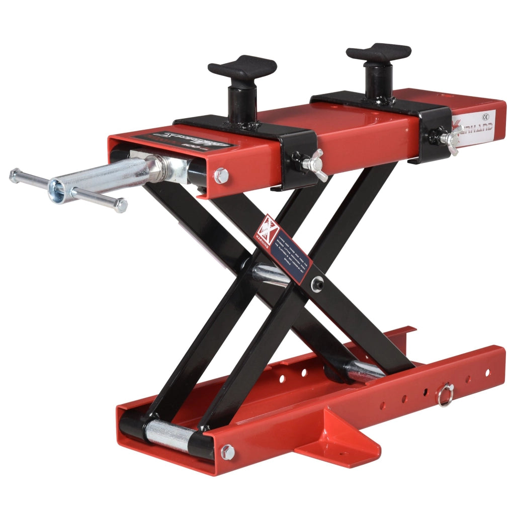 Piattaforma Elevatrice per Motociclette ¨C Minimal ¨C Nero e Rosso 500 kg