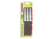 1cf set coltelli da tavola dinamik 6 pezzi punta dentata col. legno cod:ferx.vit32204