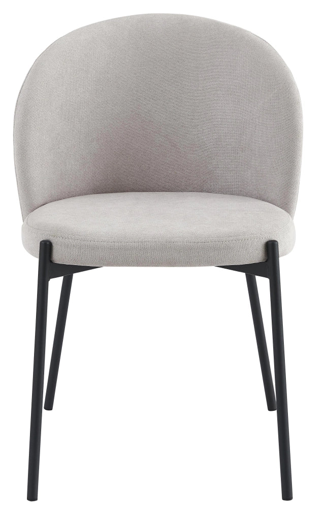 Sedia Shelly in Tessuto Beige 320 gr 55x45x80 cm