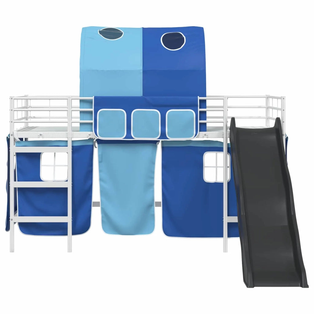 Struttura del letto loft per bambini Bianco e Blu 100 x 200 cm 42020862