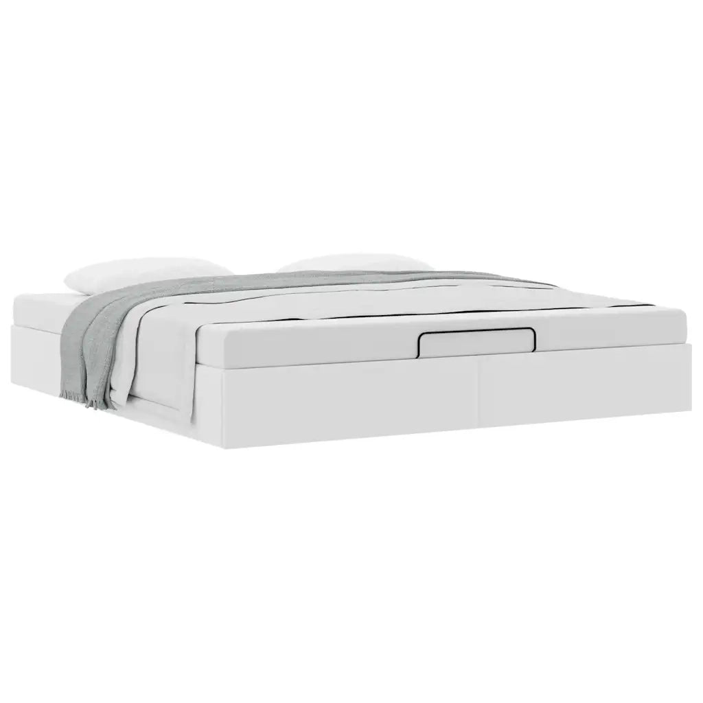 Struttura Letto Pouf senza Materasso 180x200 cm Similpelle