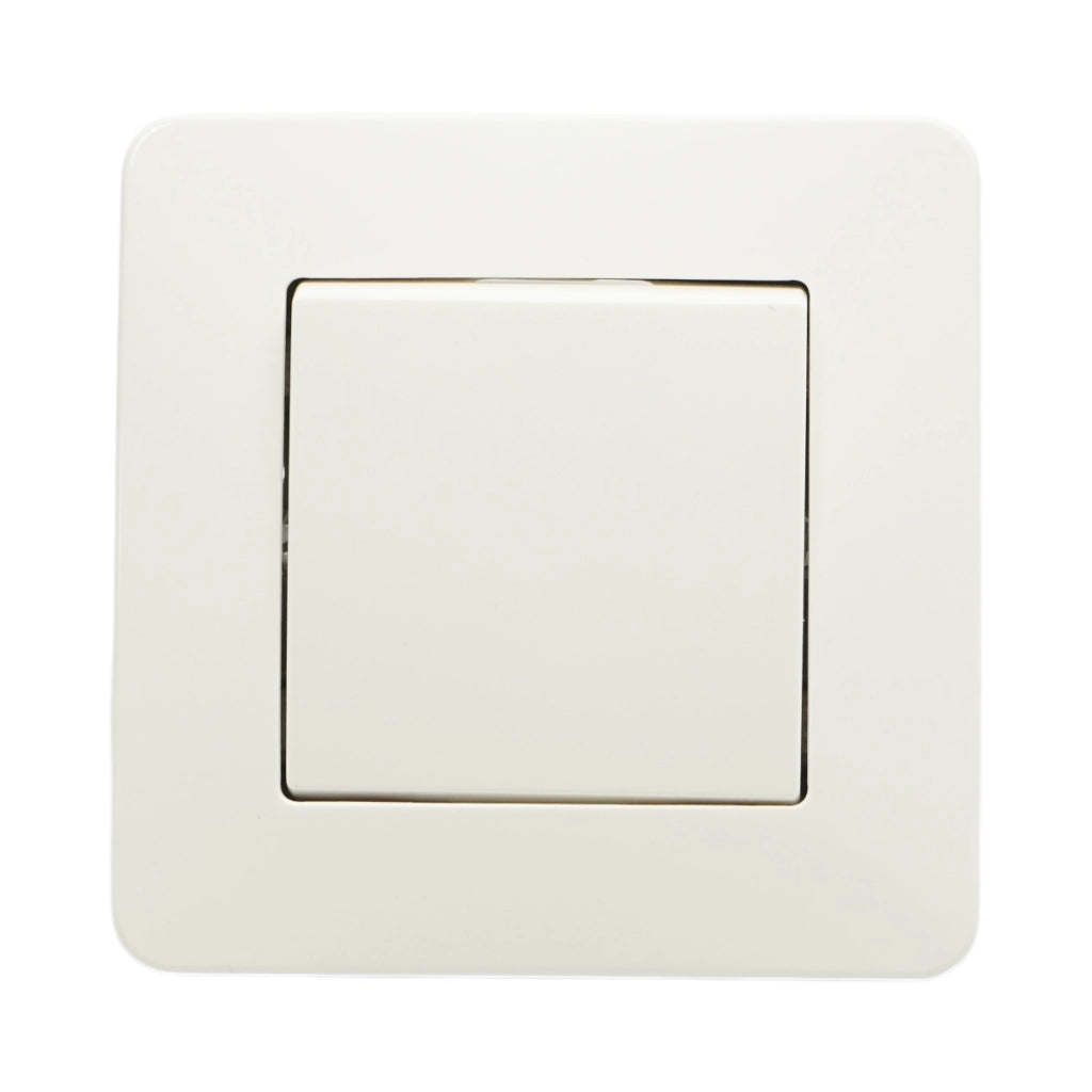 Interruttore da incasso per scale bianco 220V, 10AX, PC 80x80mm