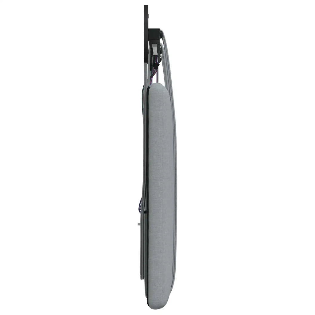 Testiera sospesa Con luce LED Grigio Chiaro Tessuto 3423997