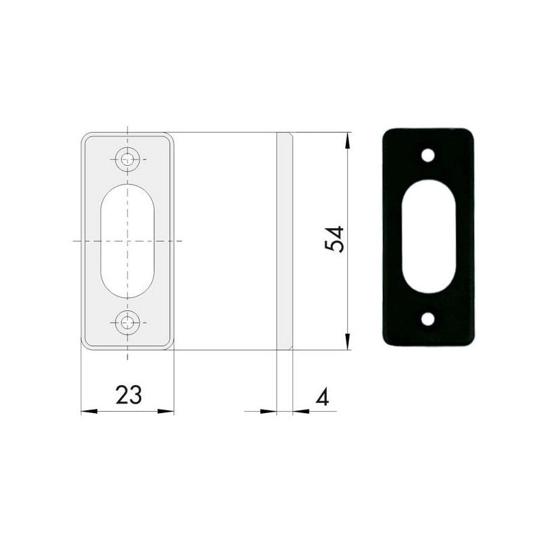 Bocchetta Rettangolare 06027-01-0 Cisa