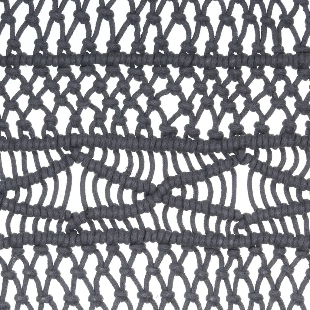 Tenda Macram¨¨ Antracite 140x240 cm in Cotone