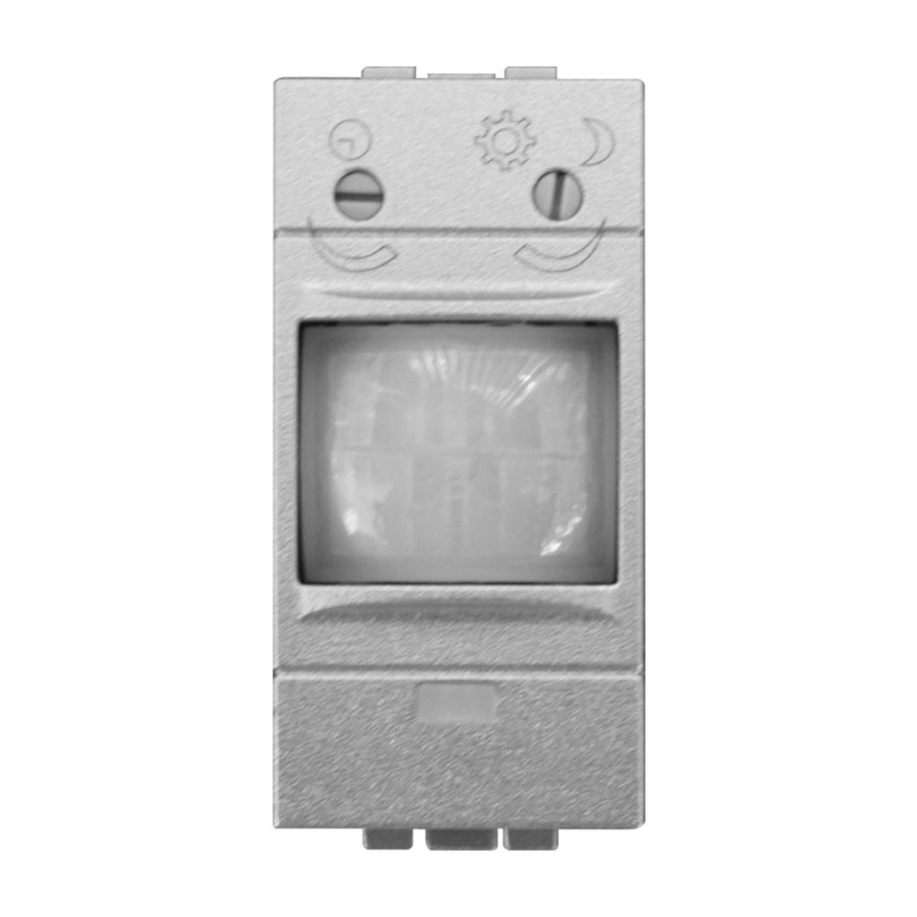 Serie Civile ETTROIT Grigio Compatibile Con Bticino Living Tech (Sensore Movimento e Crepuscolare 1M)