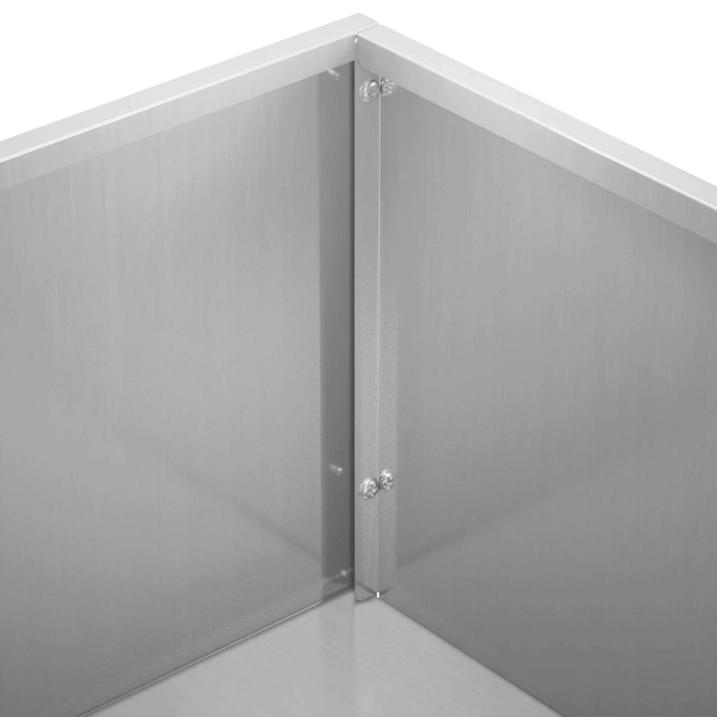 Vaso da giardino Argento 80 x 30 x 49 cm Acciaio zincato 8005844