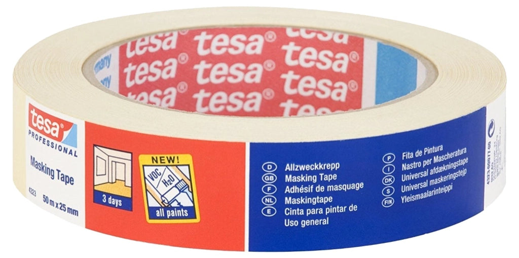 NASTRO PER MASCHERATURE PROFESSIONALE '4323 mm 50x50 mt - 6 pezzi- TESA