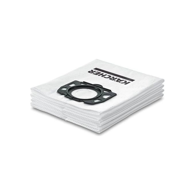 Karcher 2.863-006.0 Sacchetti Filtro in Vello per Aspiratori WD4 WD5 WD6 MV4 MV5 MV6 Confezione 4 Pezzi