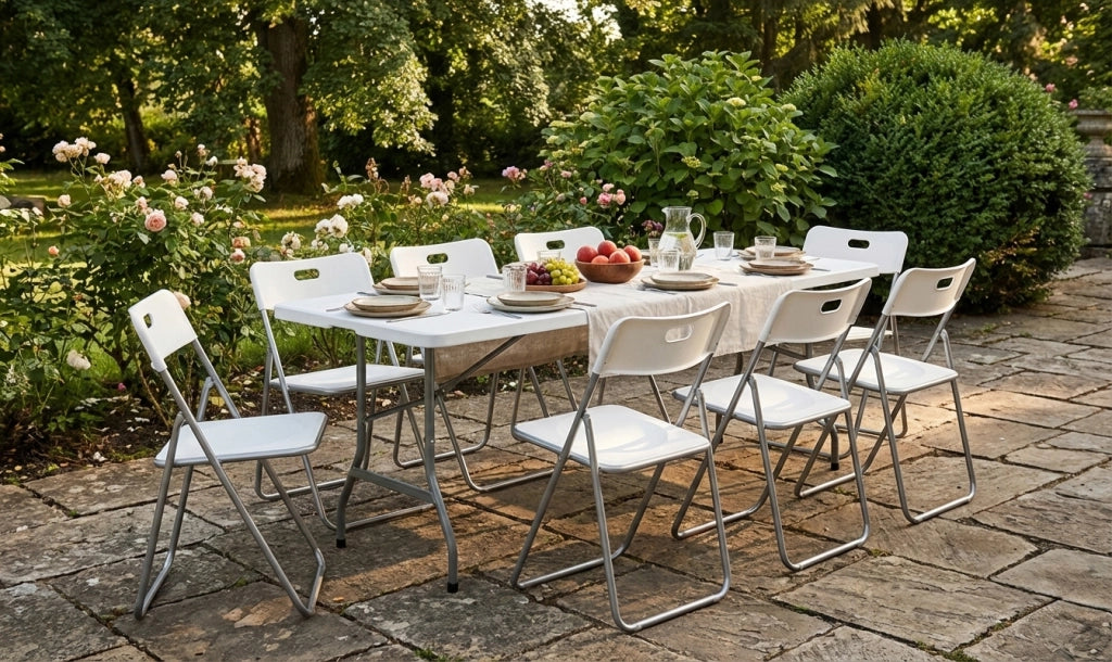Tavolo da esterno pieghevole 180×73 cm tavolo da giardino – Party - TP08PA